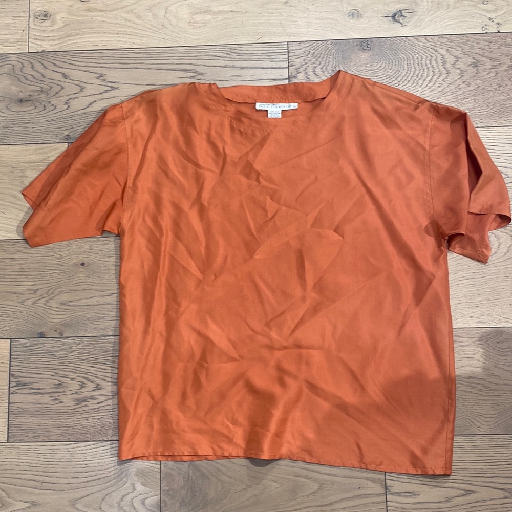Basic elements vintage silk top